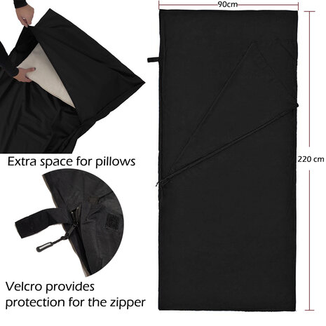 Beefree sheet bag | Summer sleeping bag | Thin sleeping bag | Liner | Green