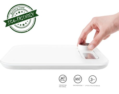 Beepower Digitale keukenweegschaal | GEEN batterij nodig | Multifunctionele weegschaal voor voedsel, Draagbaar | Zeer geschikt voor maaltijdbereiding